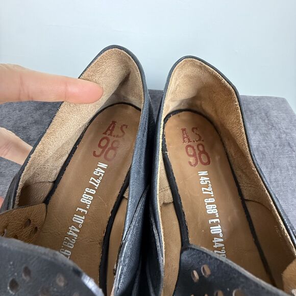 AS 98 Italian Leather Chain Loafers EU 41 - Picture 11 of 14